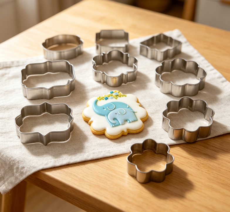 Irregularly Shaped Nameplate Stainless Steel DIY Fondant Cookie Molds